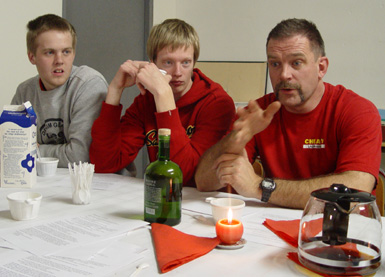 Bengt, Krille och Danne.