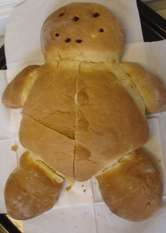 Bodos fru Angelica hade bakat en gubbe/stins/pepparkaksgubbe. Fast inget av det! En tysk tradition av (n&aring;)gott slag.