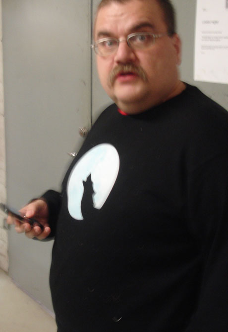 Oskar var tidigt p&aring; plats f&ouml;r att inte missa gr&ouml;ten.