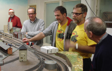 Landskapsm&ouml;te, fr&aring;n v&auml;nster: Tomte-Bodo, Torbi&ouml;rn, Bengt, H&aring;kan, &Aring;ke.