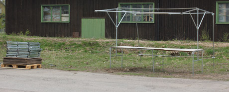 Bord fr&aring;n Gamla torg kommer att anv&auml;ndas f&ouml;r biljettf&ouml;rs&auml;ljning av olika slag.