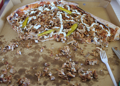Kebabpizza. Gott...