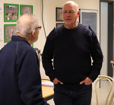 Staffan och Jan-&Aring;ke diskuterade lokaler och projekt.