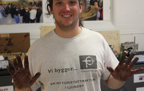Man blir lite skitig!