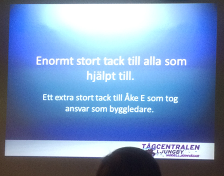 Alla tackades och &Aring;ke E fick ett extra tack som h&aring;rt arbetande byggledare f&ouml;r lokalerna. Dock var han inte n&auml;rvarande ikv&auml;ll eftersom han &aring;tagit sig andra arbeten av mer ekonomiskt f&ouml;rdelaktig karakt&auml;r. Men vi t&auml;nkte p&aring; honom...n&auml;r vi &aring;t chokladkakor, &auml;ppelkaka, kolapaj och drack kaffe.