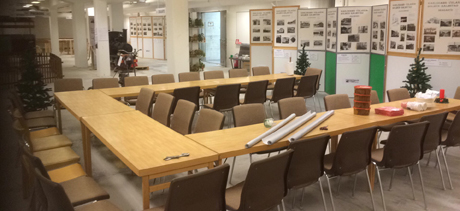Bodo och Angelika dukade upp inf&ouml;r morgondagens julfest.